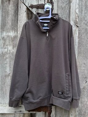 Dickies Storm 1/4 Zip Sweatshirt 2XL Gray